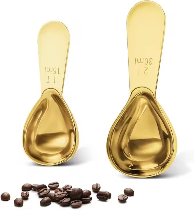 30 ml Heart-Shaped Measuring Spoon stainless steel measuring spoon — Series view — gold