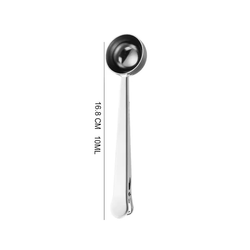 10 ml Clip-On Measuring Spoon bright finish — dimensional drawing
